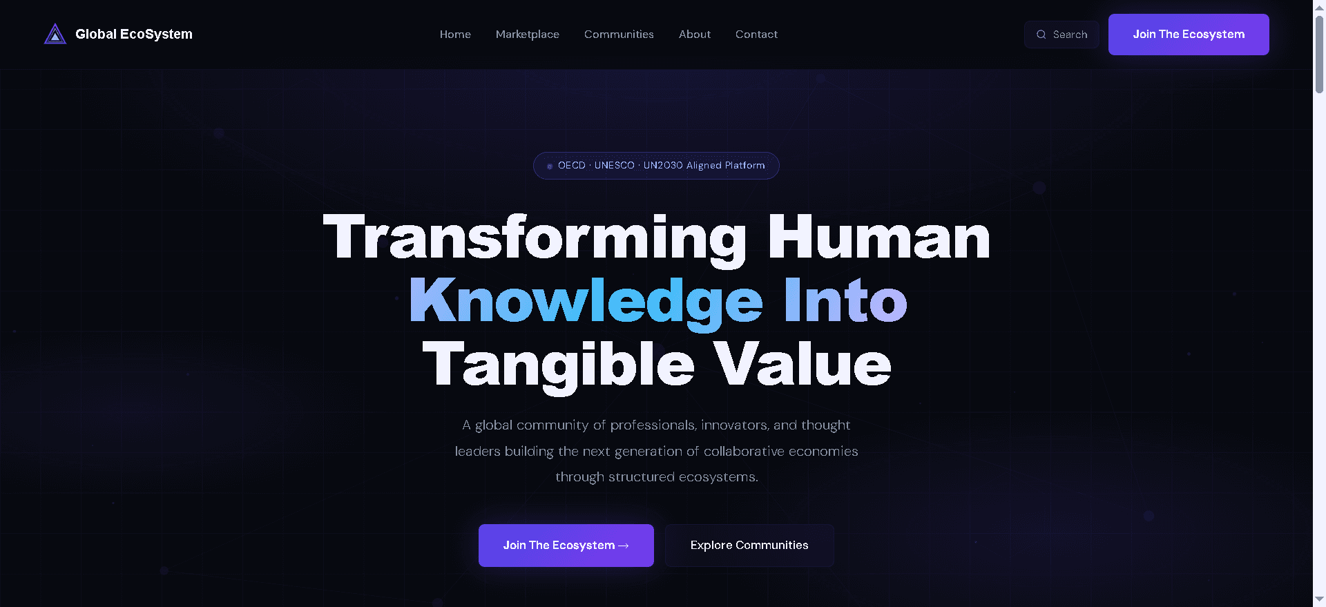 Global Ecosystem preview